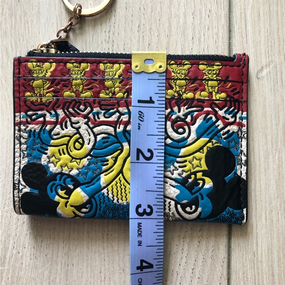 Coach Disney Mickey Mouse x Keith Haring Mini Skinny Id Case - Picture 4 of 7